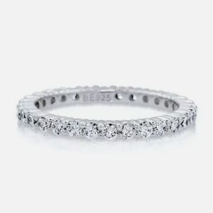NWOT Cubic Zirconia Wedding Eternity Ring size 6